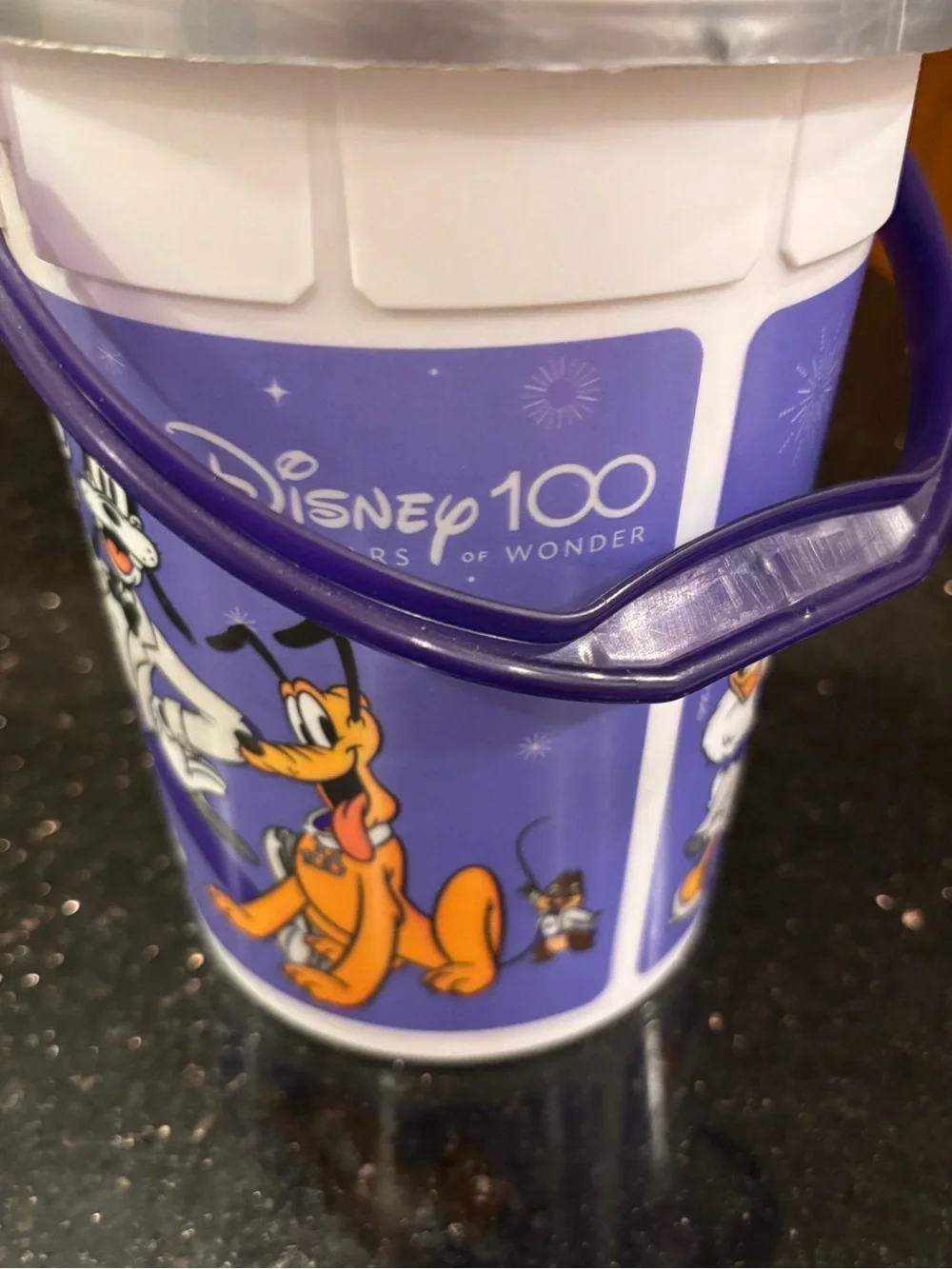 Disney 100th Anniversary Popcorn Bucket Walt Disney World Collectible with Lid